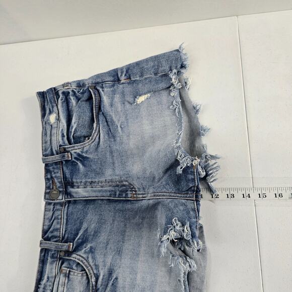 Kut From the kloth Jane high rise short blue size 8 womens 6936 - Picture 6 of 11